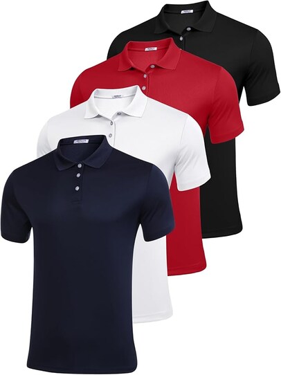 PINSPARK Golf Shirt 4-pack