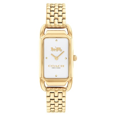 COACH Cadie Gold-Tone Bracelet Watch 32.5mm